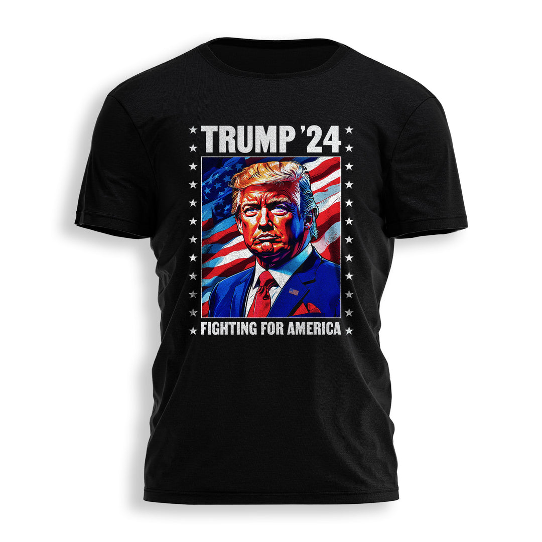 TRUMP '24_FIGHTING FOR AMERICA_ILLUSTRATION Tee