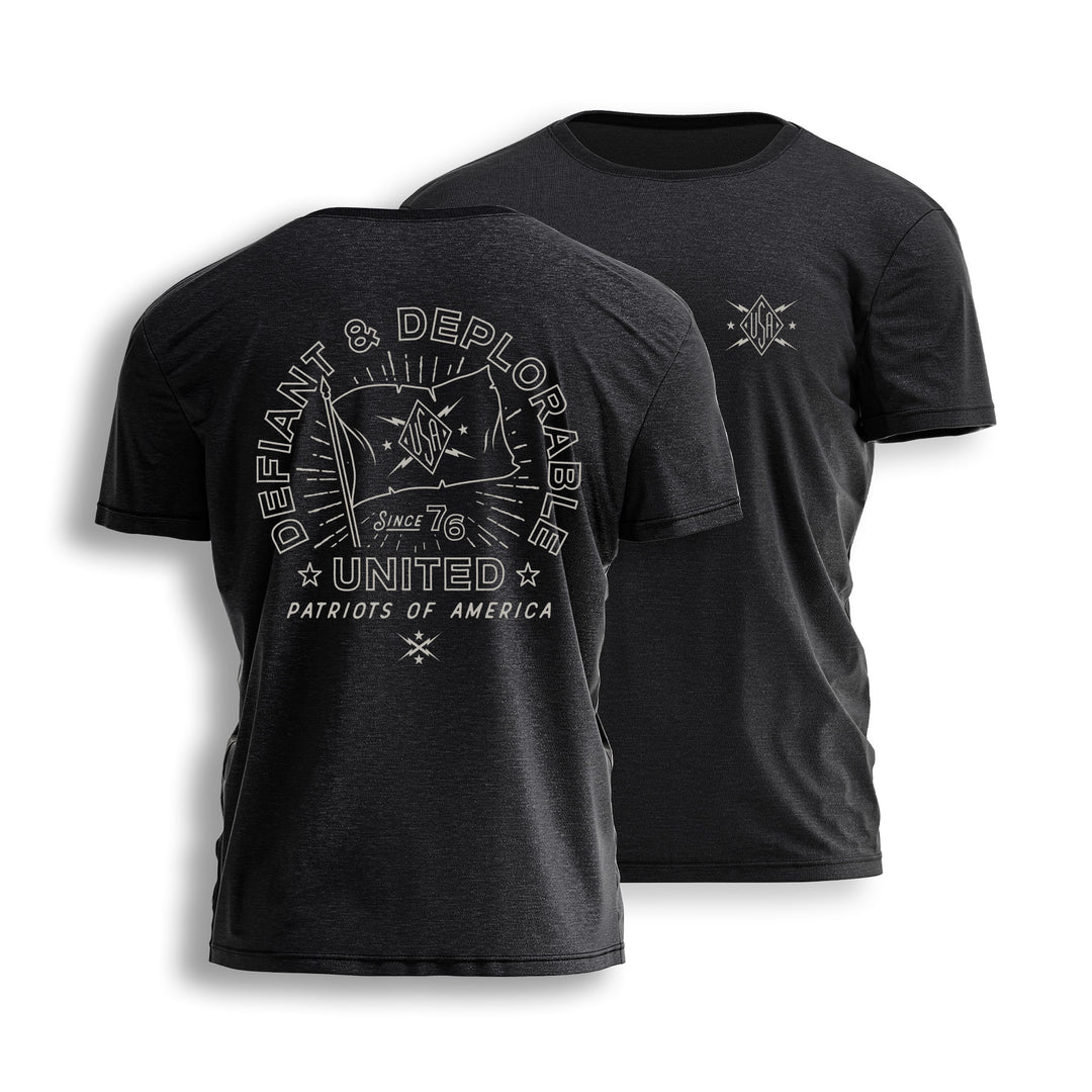 DEFIANT & DEPLORABLE Tee