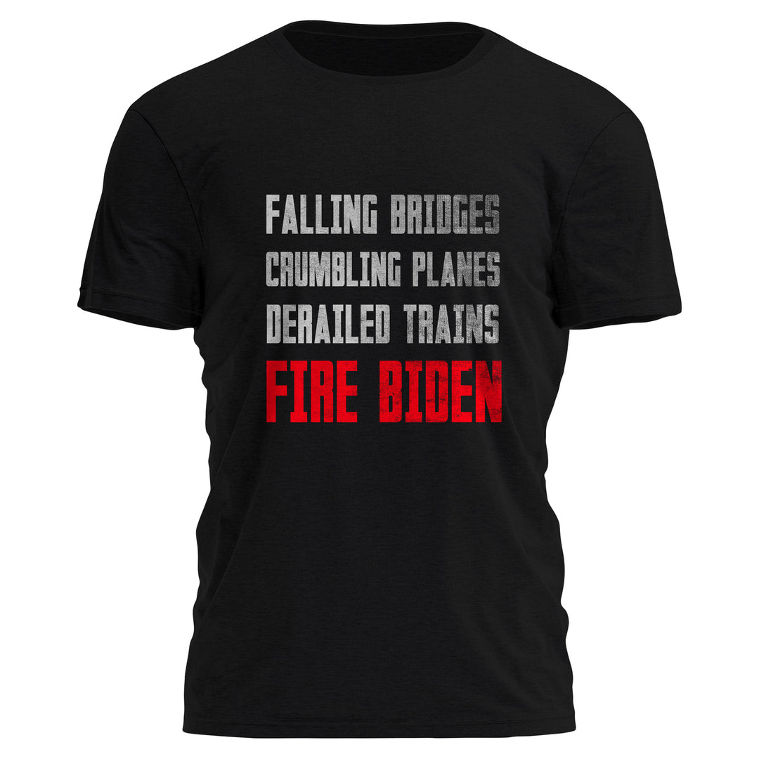 Bridges Planes Border FIRE BIDEN Shirt Tee