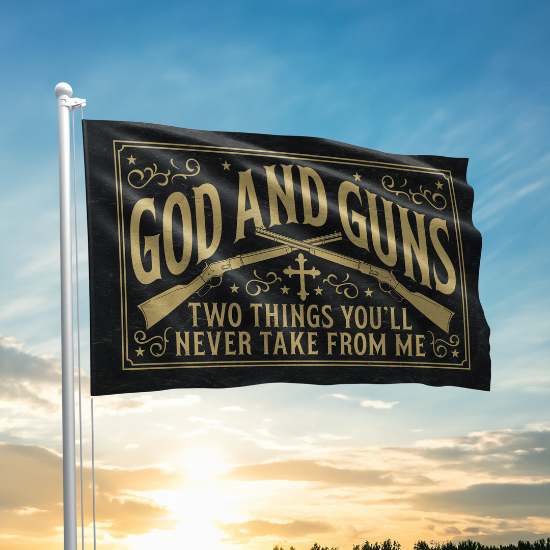 God and Guns - Flag - 2124
