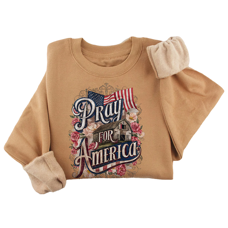 Pray for America Crewneck - 3450