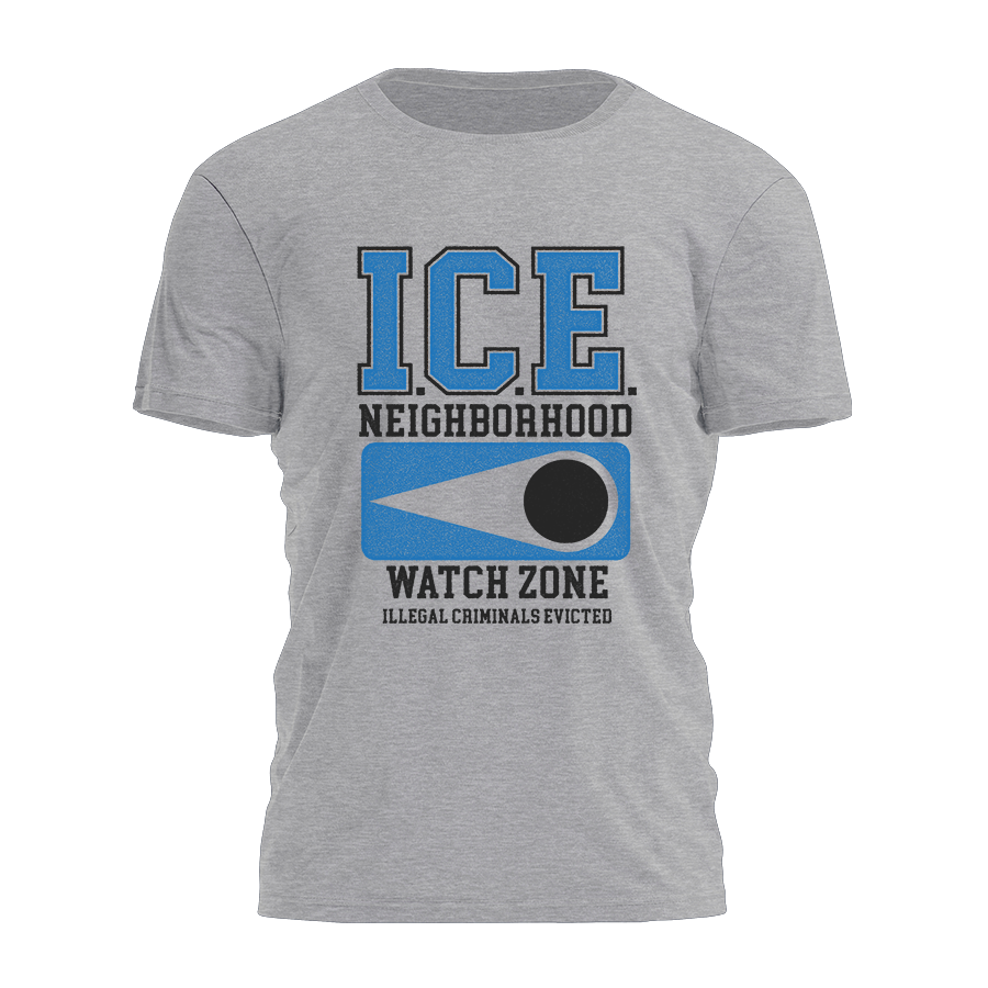 ICE: Illegal Criminals Evicted Neighborhood Watch Tee - 3764