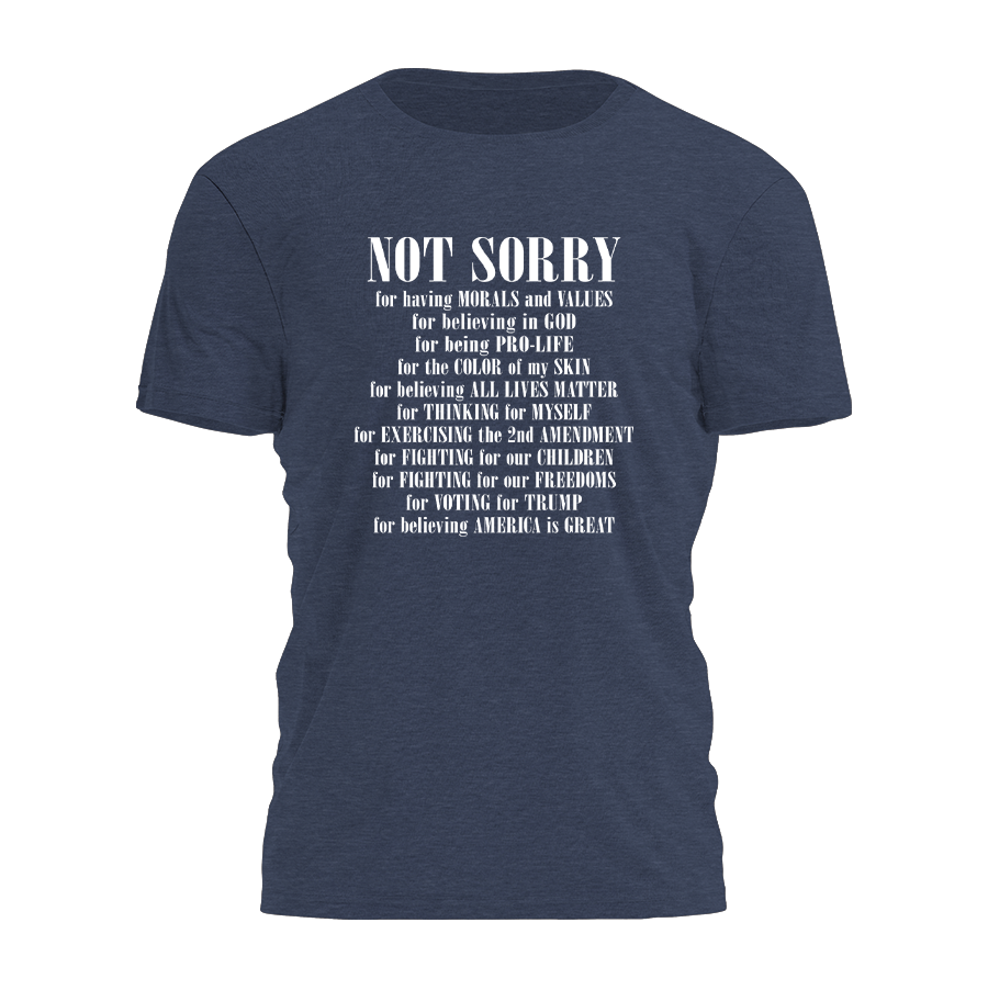Not Sorry For Having Morals and Values Tee - 2964