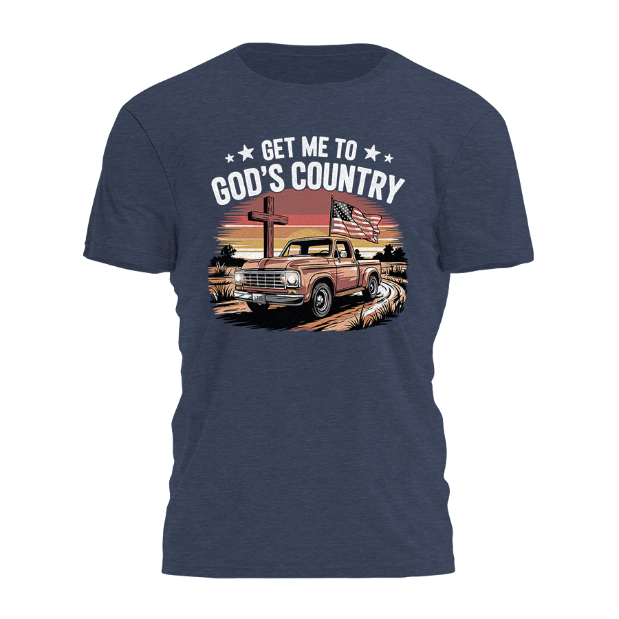 Get Me To God's Country - Country Road Tee - 3730