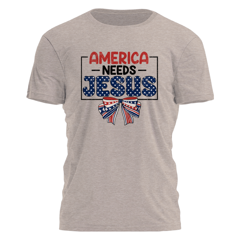 America Needs Jesus Tee - 2582