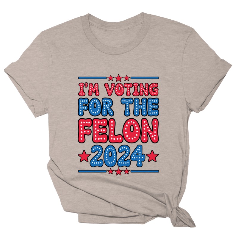 Im Voting or the Felon - Bubbly Tee - 2672