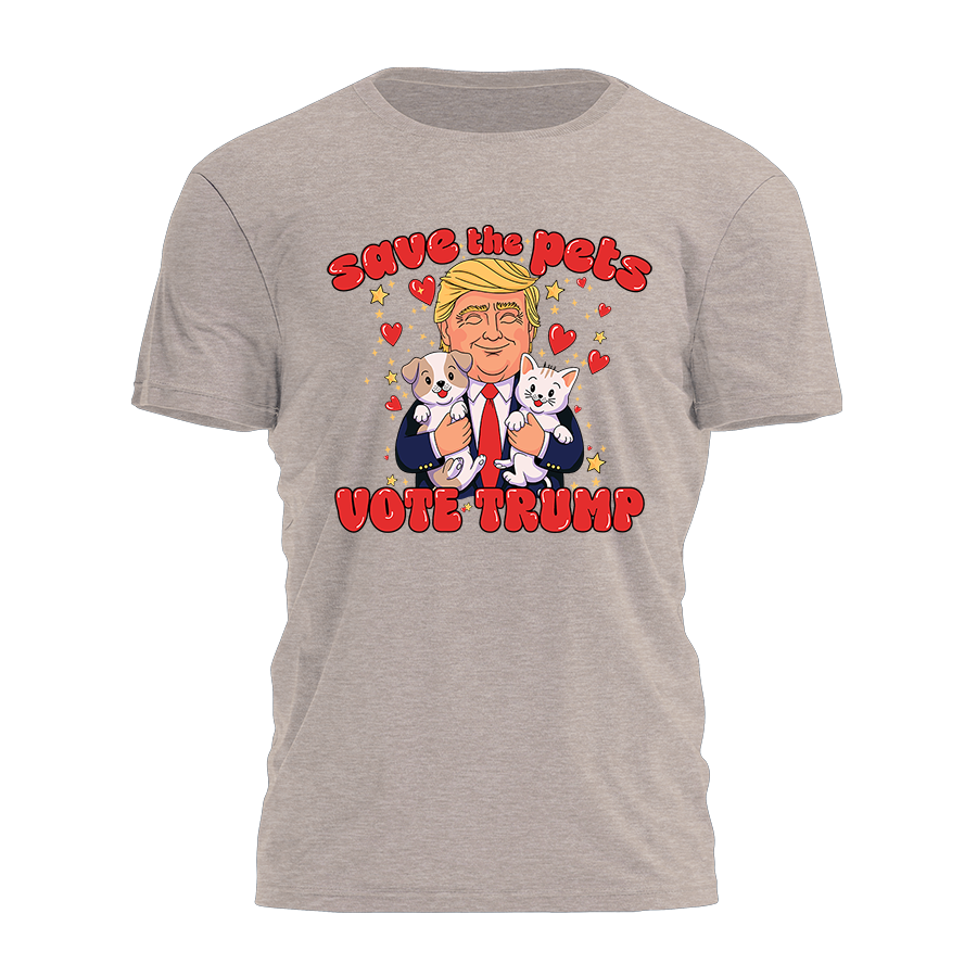 Save The Pets - Vote Trump Tee - 2977