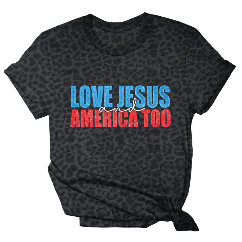 Love Jesus and America Too Tee - 2316