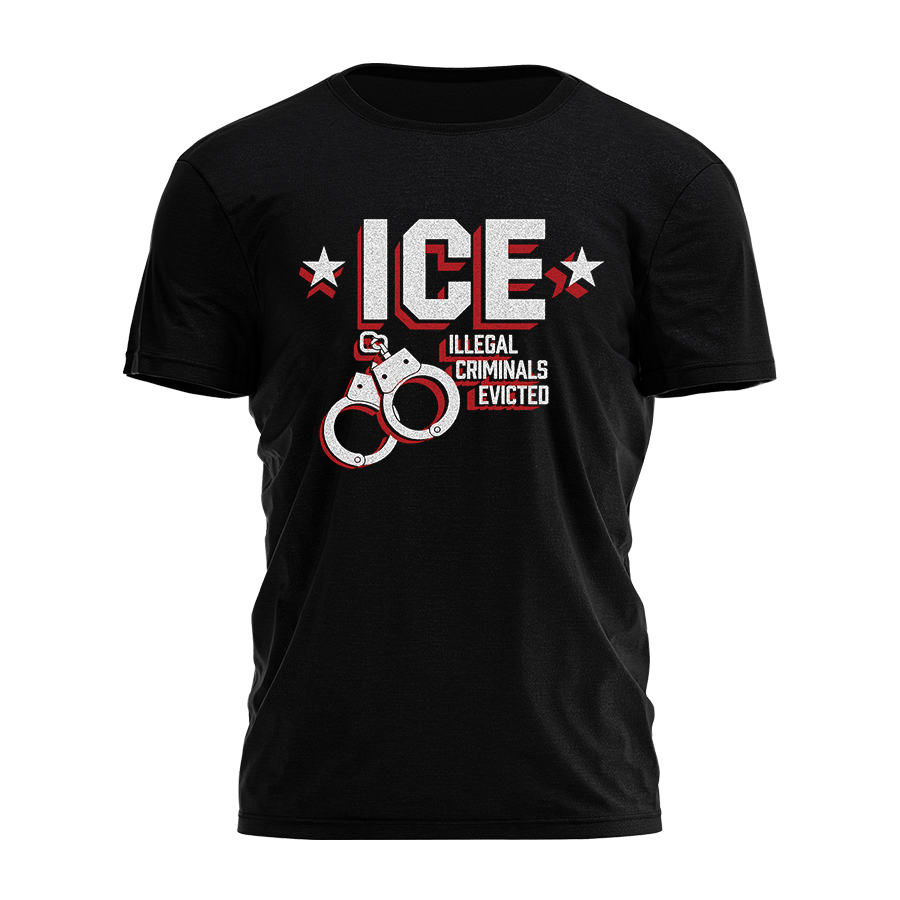 ICE: Illegal Criminals Evicted Tee - 3762