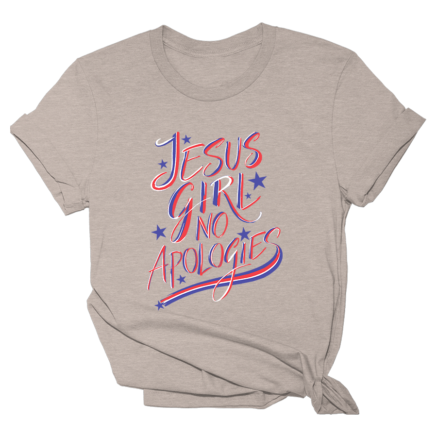 Jesus Girl No Apologies Tee - 2571