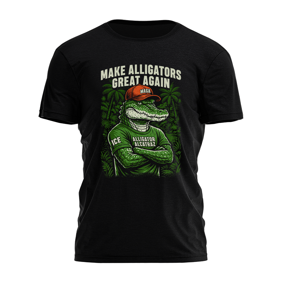 Make Alligators Great Again - Illustration Tee - 4008