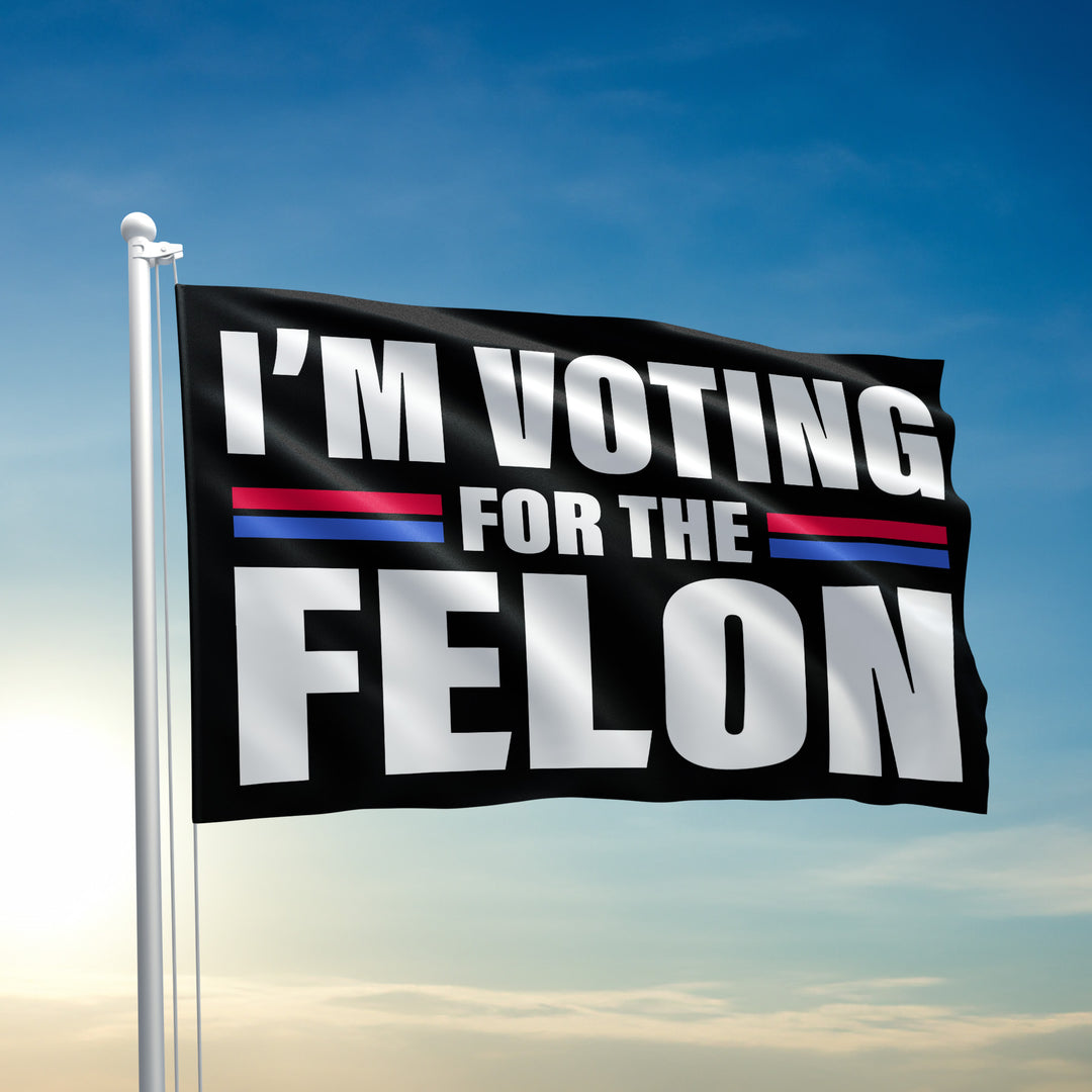 I'm Voting for the Felon Flag - 2489