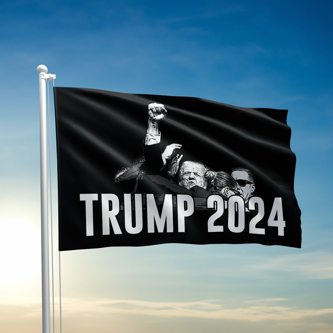 Trump 2024 Fist Flag - 2763