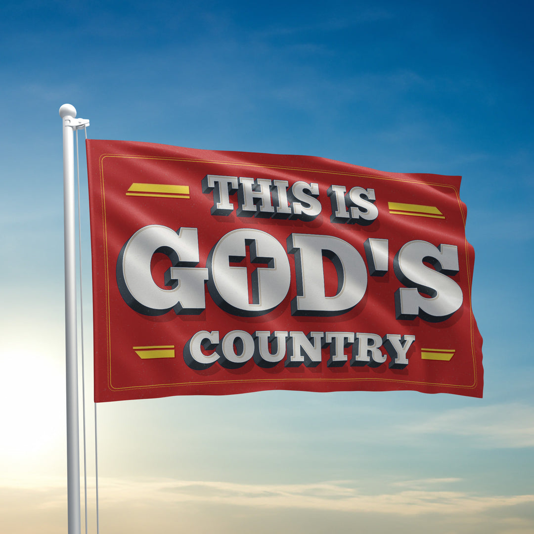 This is God's Country Flag - 2150