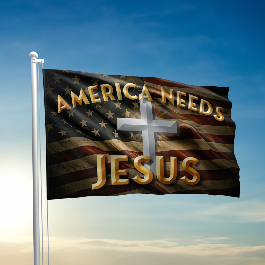 America Needs Jesus Flag - 2002
