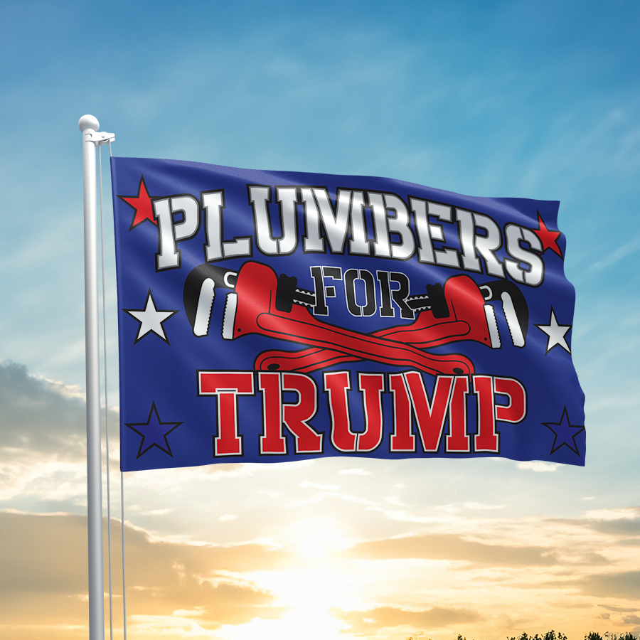 Plumbers For Trump Flag - 2090