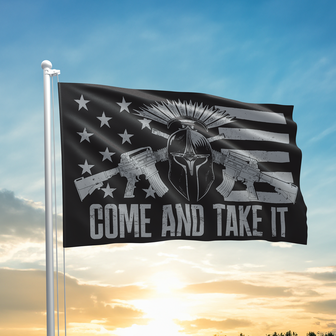 Come And Take It Spartan Flag - 2416