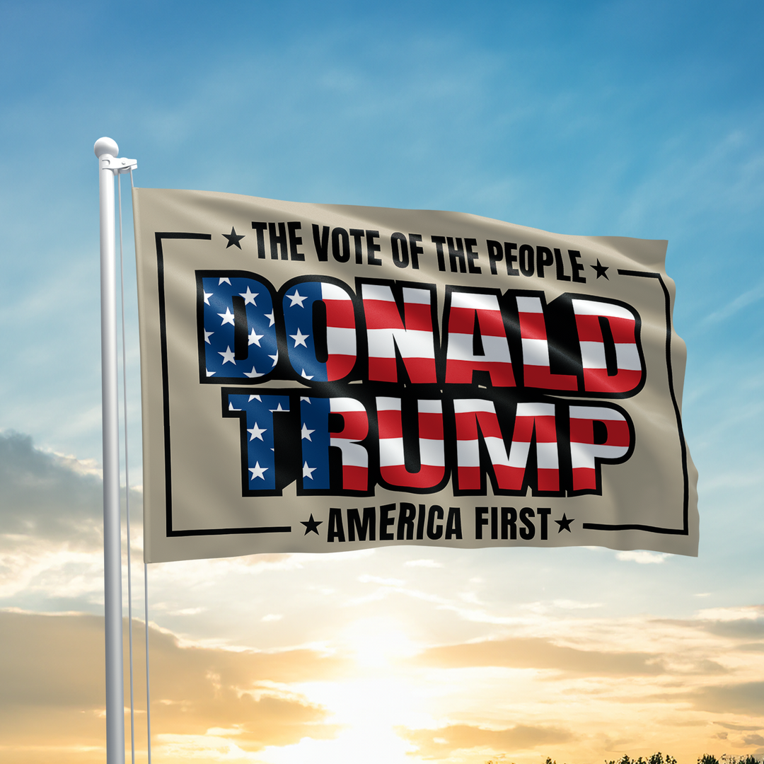 The Vote Of The People - Donald Trump Flag - 2626