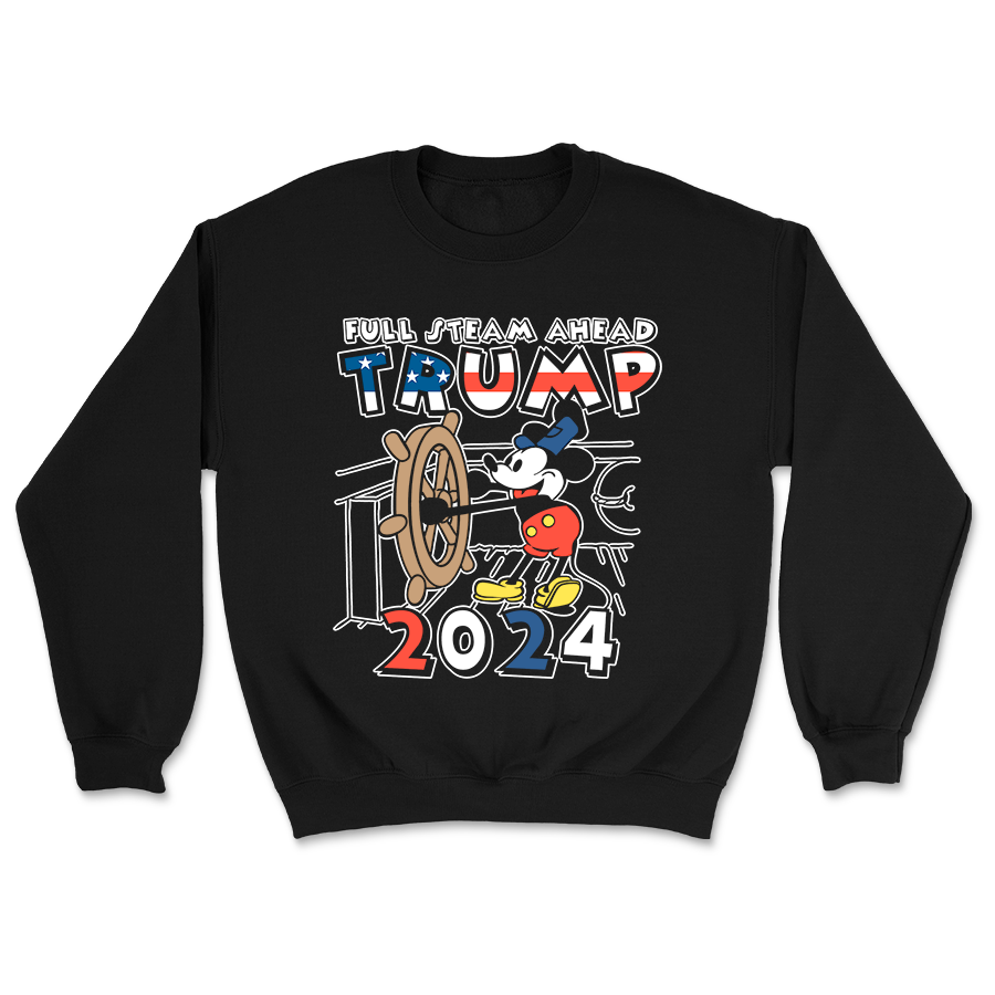 Full Steam Ahead Trump 2024 Crewneck - 3013