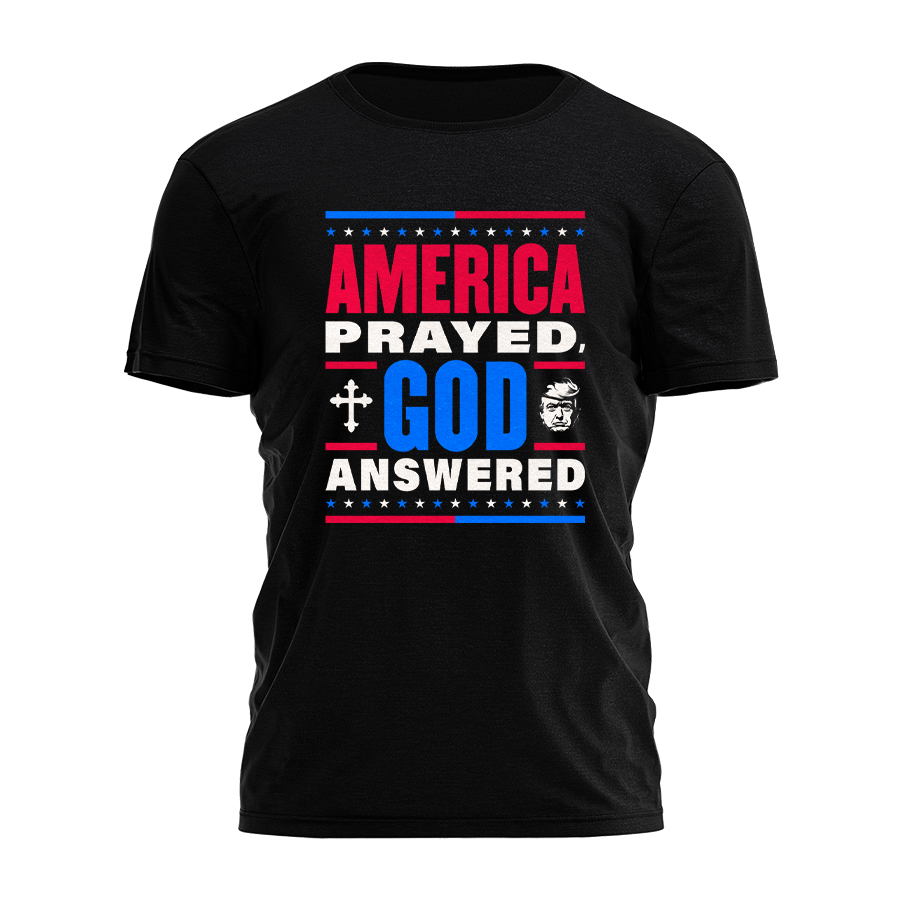 America Prayed - God Answered Tee - 3274