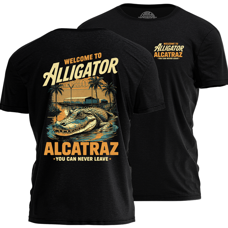 Alligator Alcatraz - Never Leave Tee - 3963