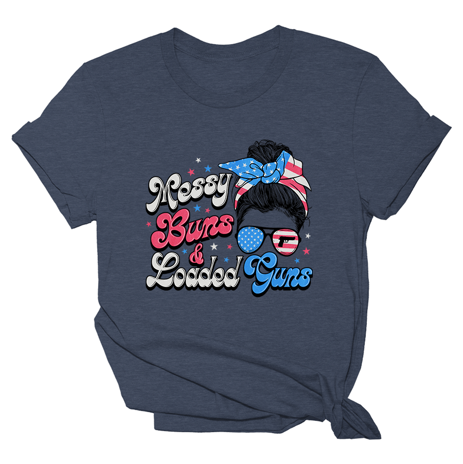 Messy Buns Loaded Guns Tee - 2325