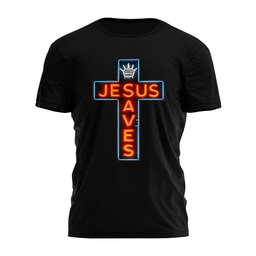 Jesus Saves - Neon Tee - 4050