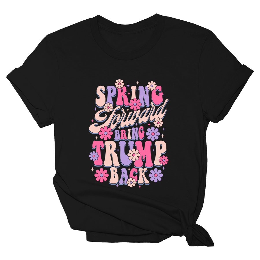 Spring Forward, Bring Trump Back - Groovy - Womens Tee
