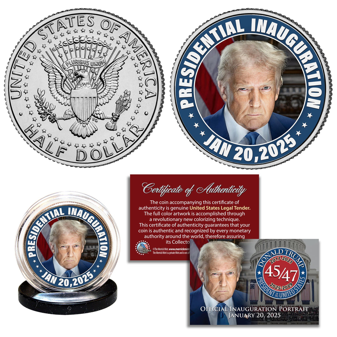 Trump 2025 Inauguration JFK Half Dollar - 3405