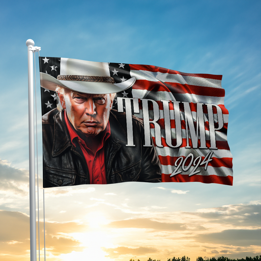 Trump 24 - Cowboy Flag - 2800