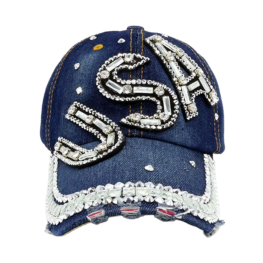 USA Bedazzled Hat - 3989