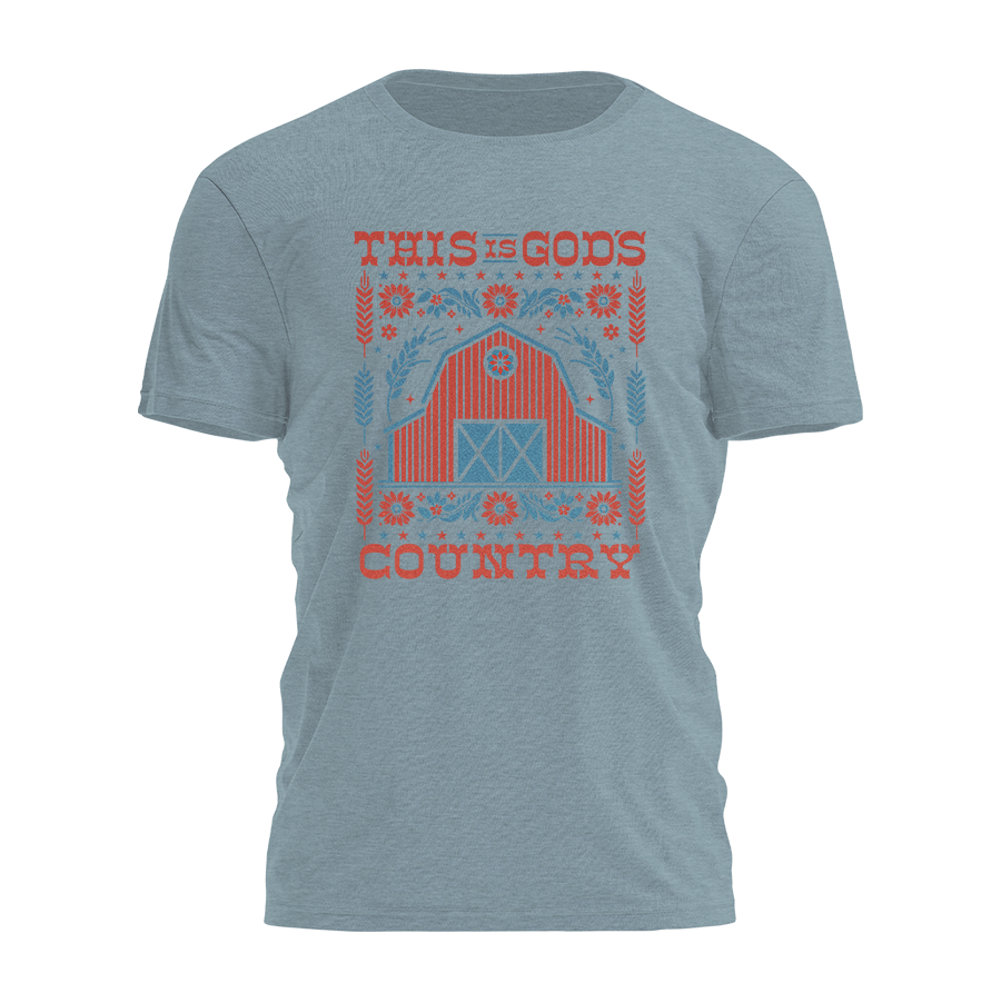 This is Gods Country - Farm Print Tee - 2612