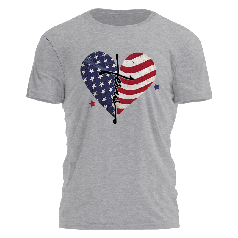 Faith America Heart Tee - 3321