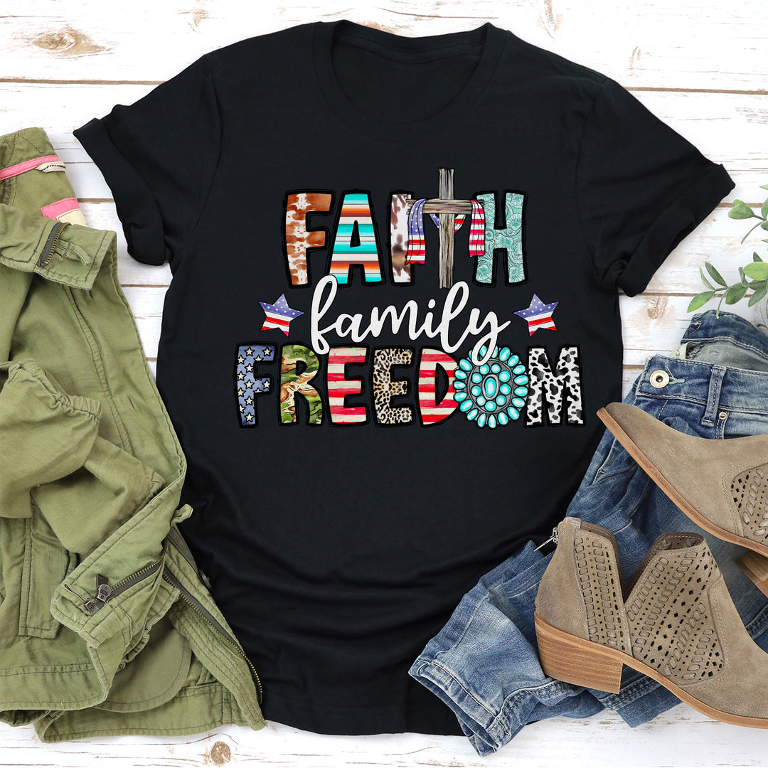 Faith Family Freedom Shirt Tee