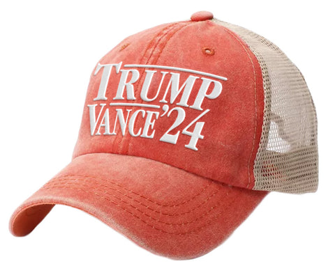Trump Vance - Orange Trucker Hat - 2812