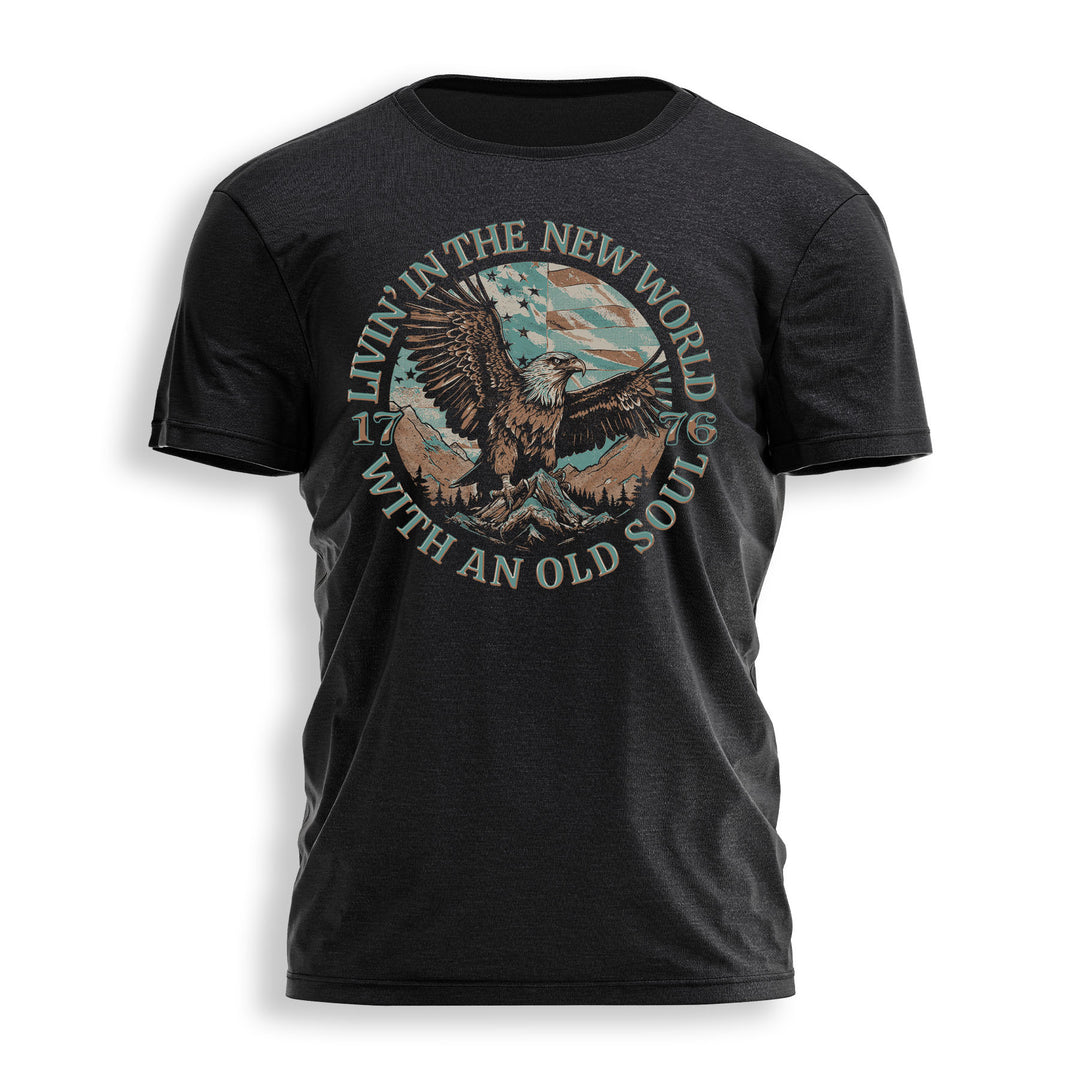 LIVIN IN THE NEW WORLD EAGLE Tee
