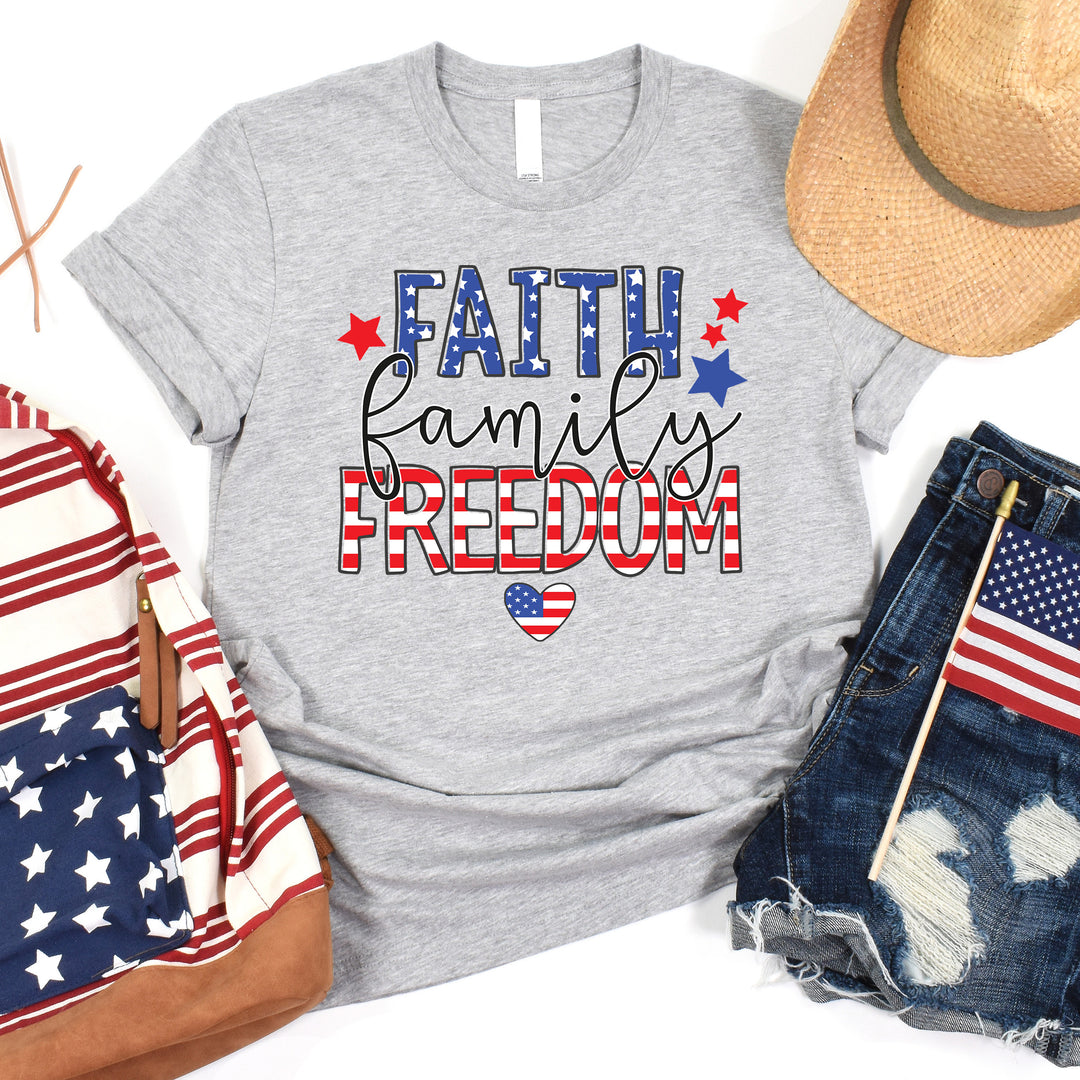 Faith Family Freedom Tee