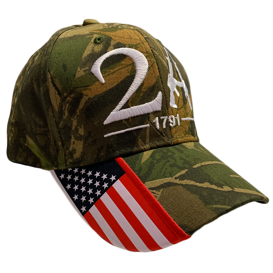 Woodland Camo Second Amendment Hat - I Love My Freedom
