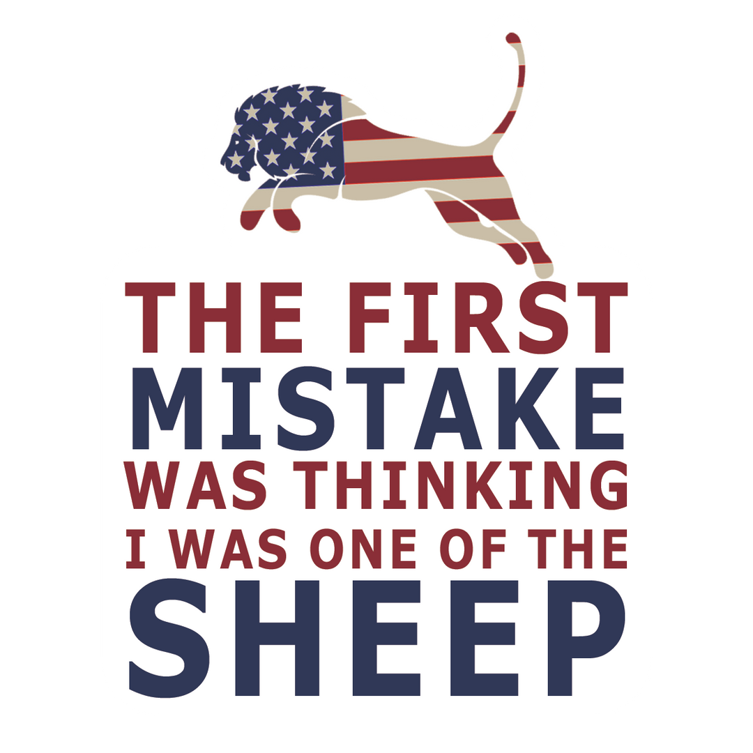 Lions Not Sheep Sticker