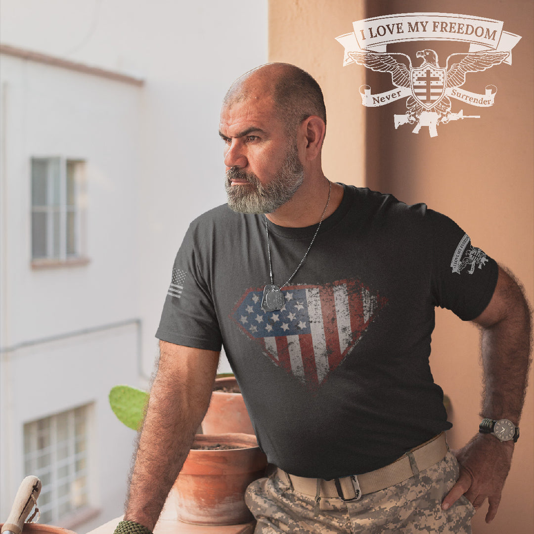 Super Patriot T-Shirt - I Love My Freedom