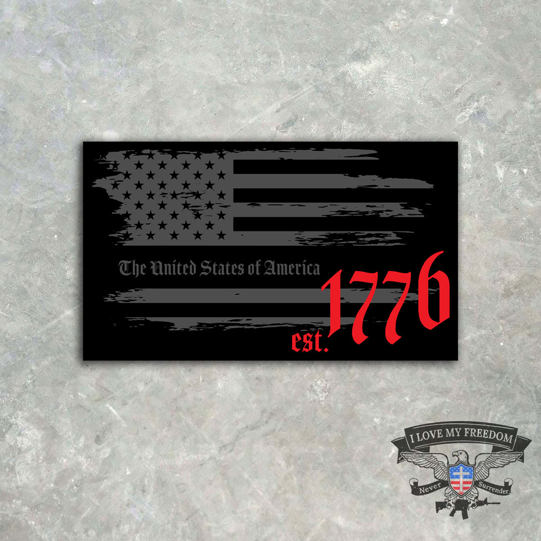Established 1776 Flag Decal