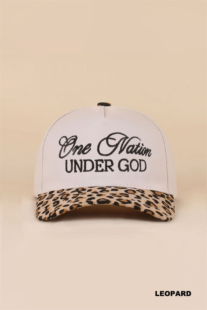 One Nation Under God Cotton Hat (6 colors)