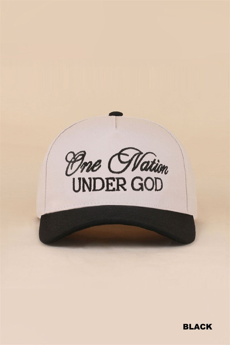 One Nation Under God Cotton Hat (6 colors)