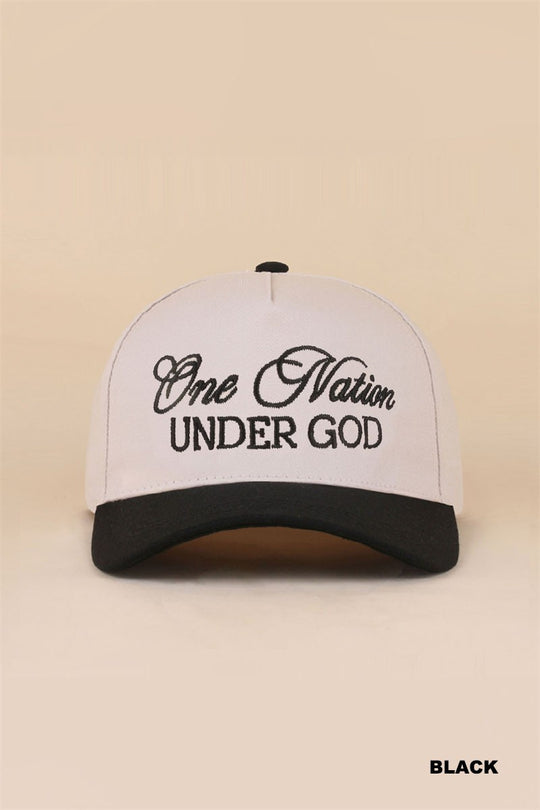 One Nation Under God Cotton Hat (6 colors)
