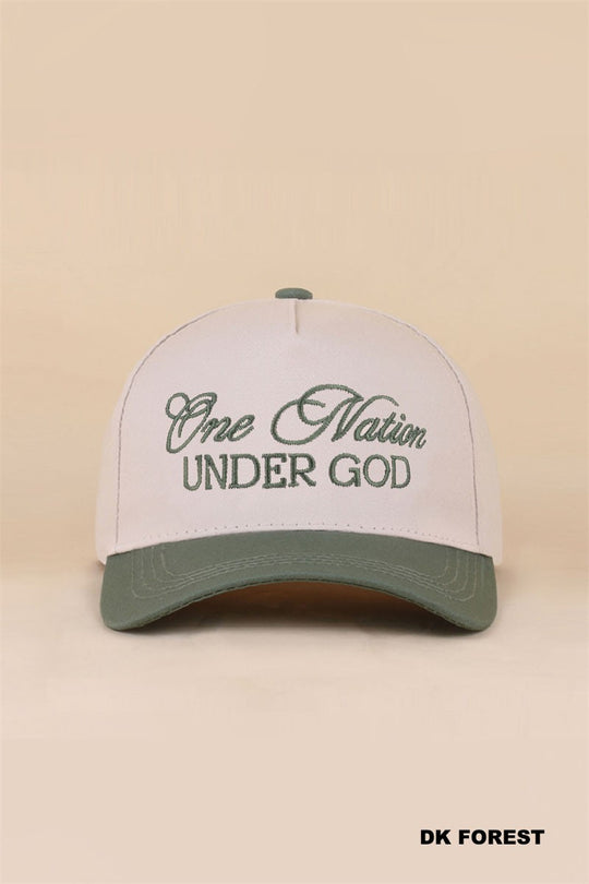 One Nation Under God Cotton Hat (6 colors)