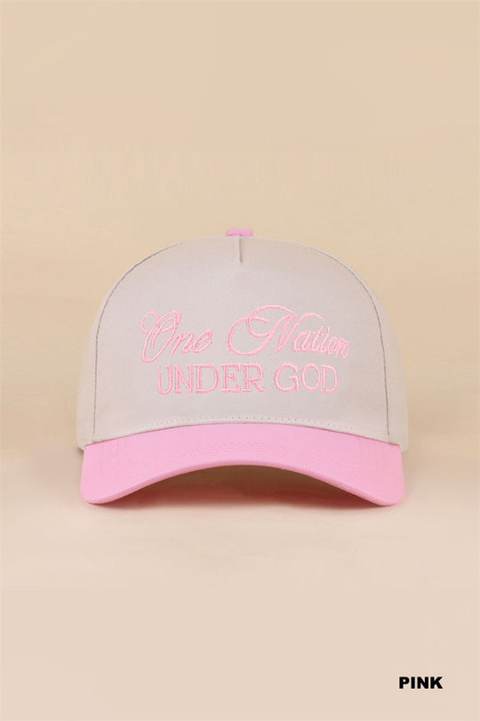 One Nation Under God Cotton Hat (6 colors)