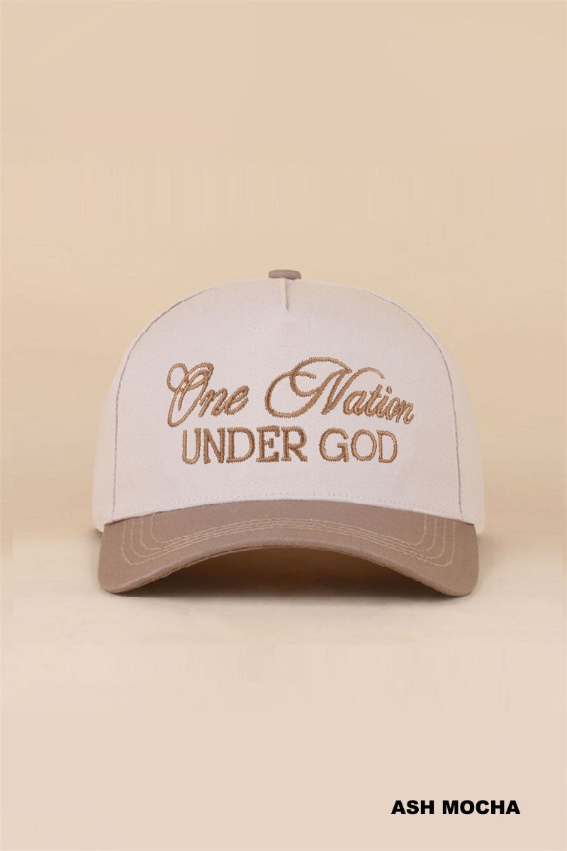 One Nation Under God Cotton Hat (6 colors)