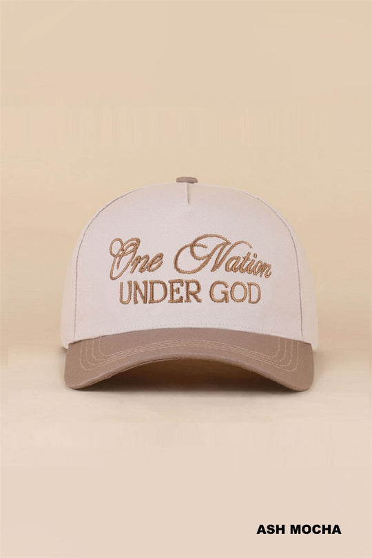 One Nation Under God Cotton Hat (6 colors)
