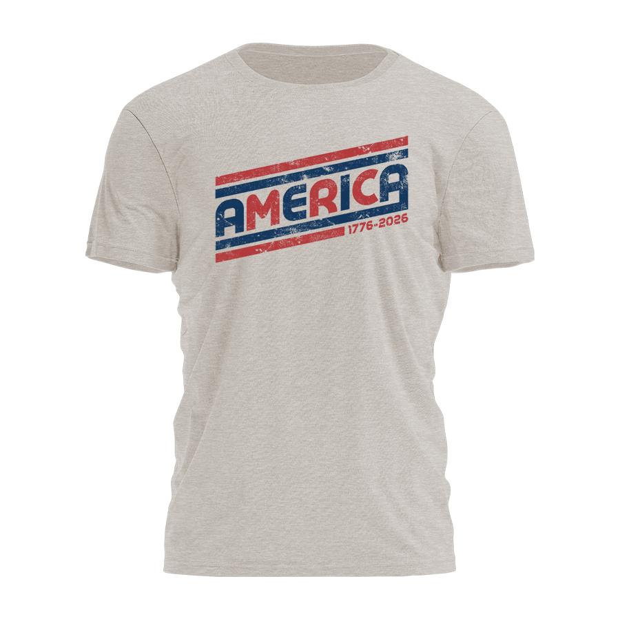 America - Retro Type Tee - 4899