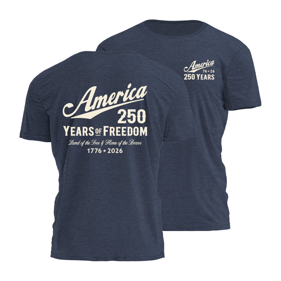 250 Years Of Freedom - Retro Tee - 4721